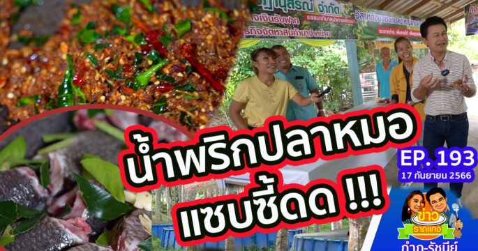 น้ำพริกปลาหมอ อาชีพเสริมชาวสวนยาง