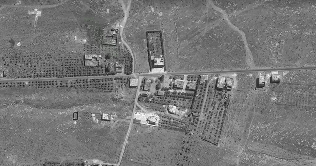 satellite images show before destruction from airstrikes in Lebanon