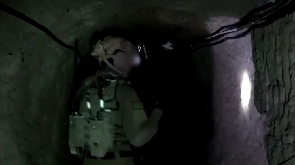 Israeli army releases footage said to show strikes on Hezbollah underground compound in Lebanon