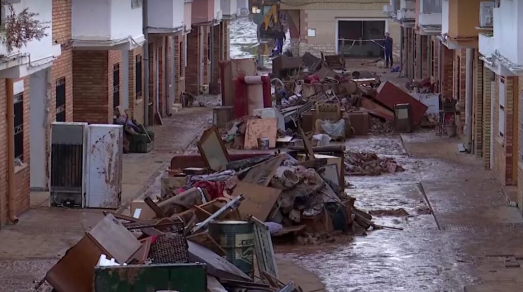 damages from floods in eastern Spain