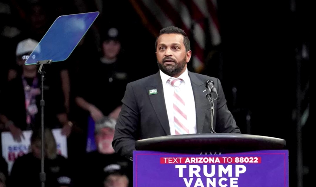 Kash Patel in Trump's campaign rally