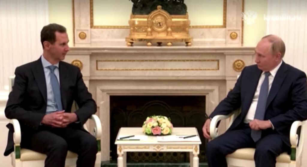 Syria Leader Assad and Russia Leader Putin
