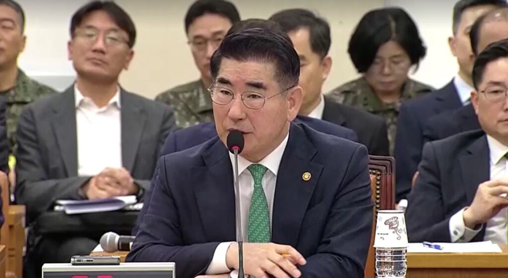 ex-Defence Minister, Kim Yong-Hyun speaking in National Defence meeting Nov 2024