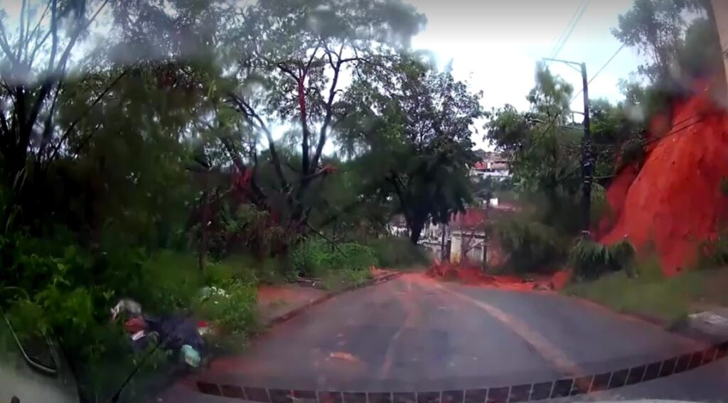 footage from dash cam seen deadly landslides in hit Brazilian city after torrential rainfall