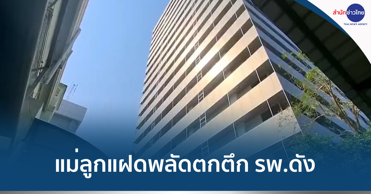 คลอดลูกแฝดตกตึก