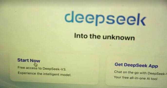 DeepSeek webpage