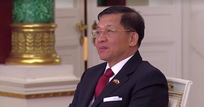 Myanmar junta chief Min Aung Hlaing in Russia March 4,2025