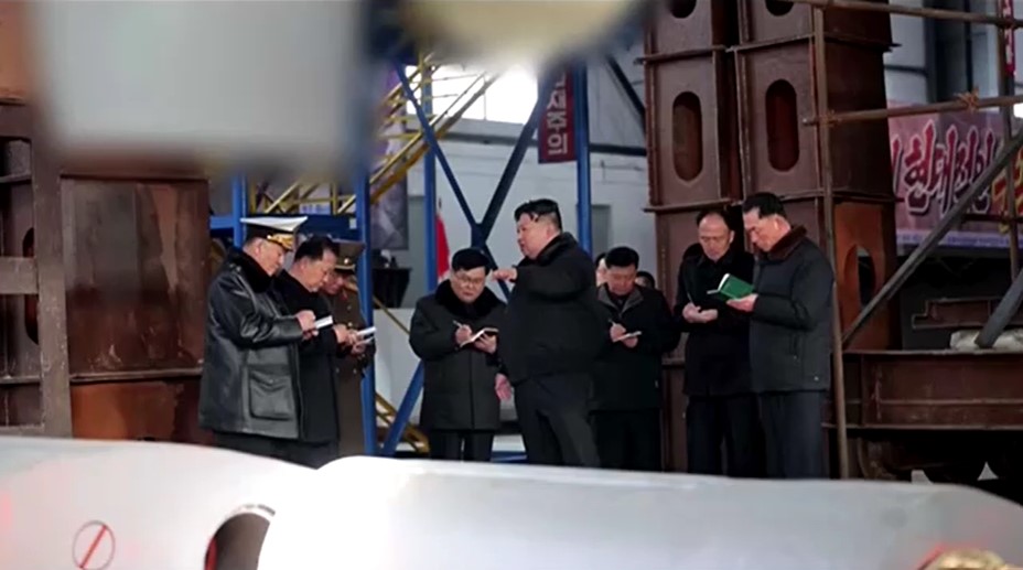 North Korean leader visits shipyards to inspect nuclear submarine projects