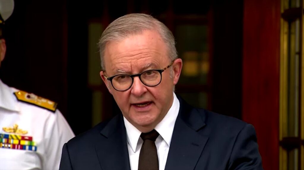 Australia Prime Minister Anthony Albanese on ex-tropical cyclone Alfred