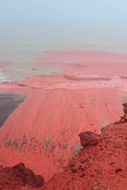 Blood rain in Iran
