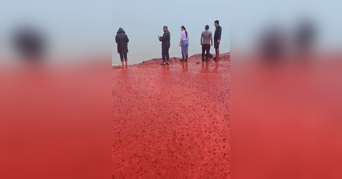Blood rain in Iran