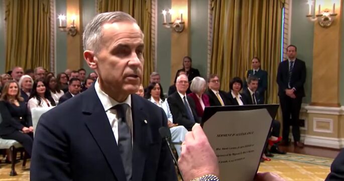 Mark Carney is sworn in as Canada's next prime minister
