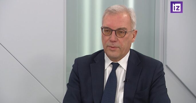 Deputy Foreign Minister Alexander Grushko interviews with the Russian media outlet Izvestia