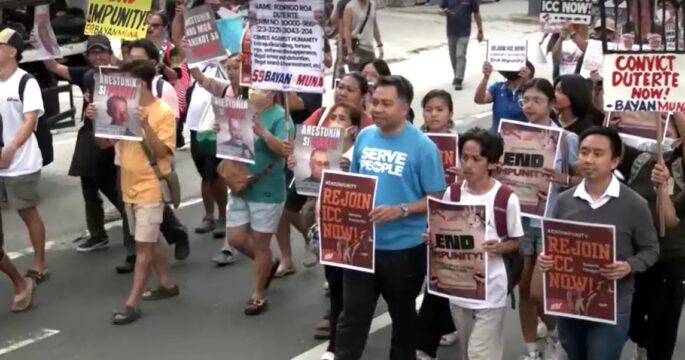 Filipino human rights activists demand Philippine government rejoin ICC