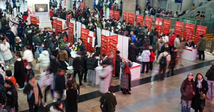 Recruitment job fair in China