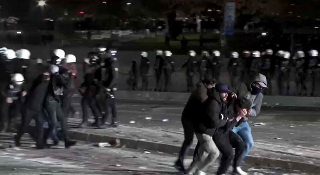 Several detained in Istanbul on sixth night of protests after mayor jailed