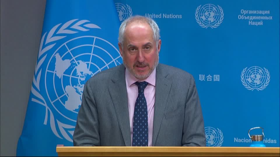 Stéphane Dujarric spokesperson for the United Nations Secretary-General