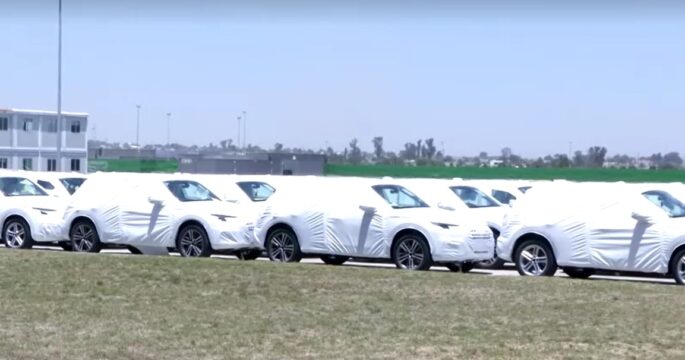 complete cars park outdoor