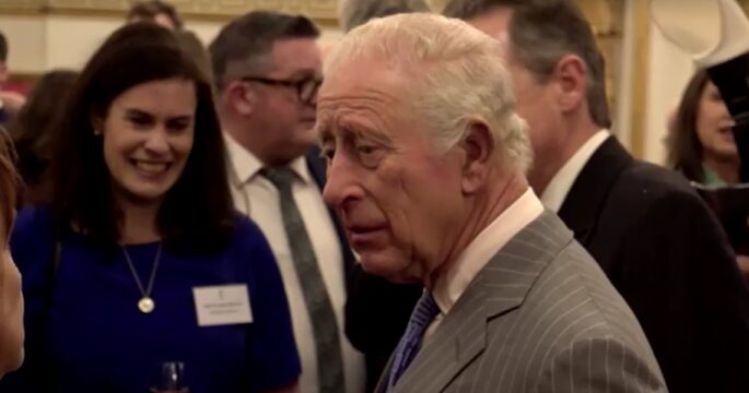 Britain's King Charles at media reception march 26,2025