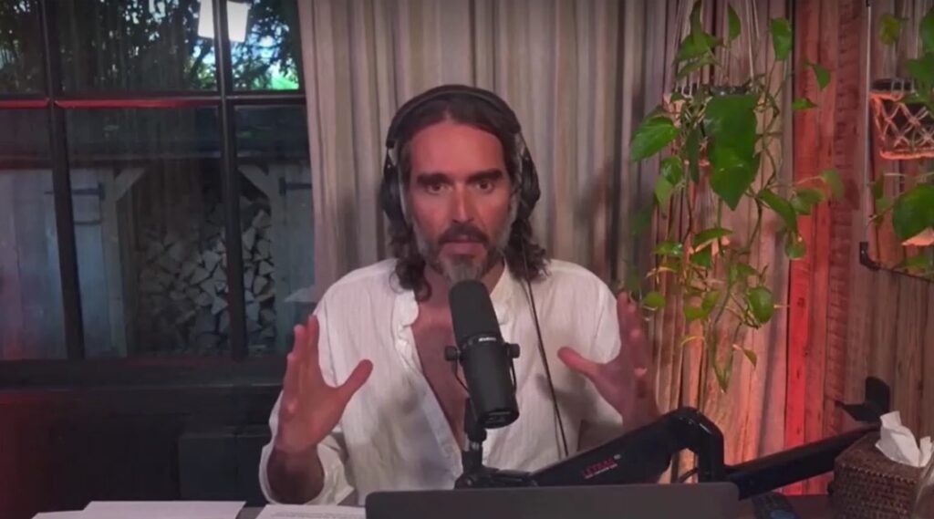 Russell Brand on online radio show