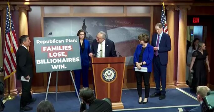 Democrat Senators on Republican's budget blueprint