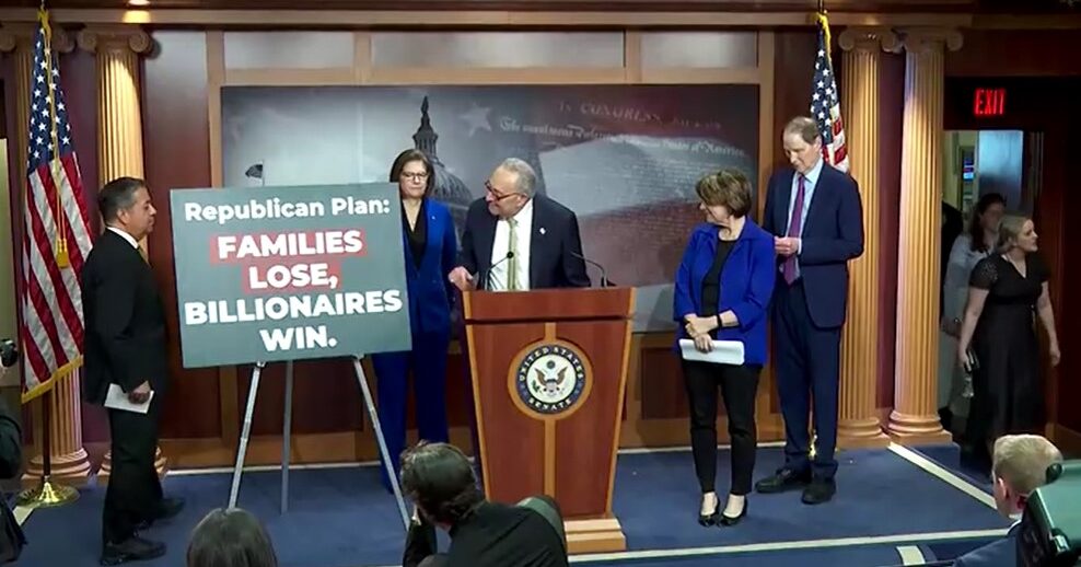 Democrat Senators on Republican's budget blueprint