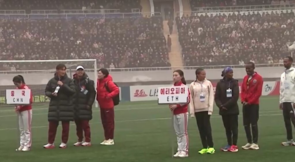 foreign runners join North Korea's first Pyongyang International Marathon in six years