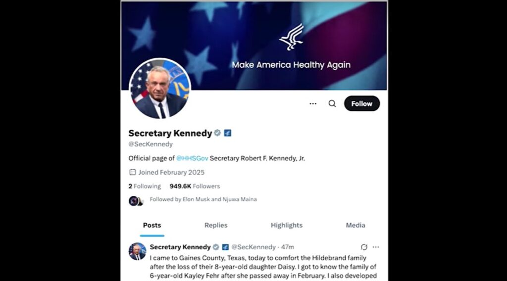 Kennedy posts X on measle