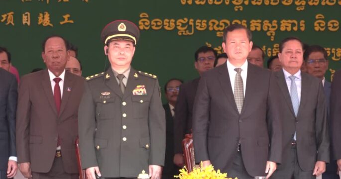 Cambodia's Prime Minister opens newly expanded Chinese-developed Ream naval base
