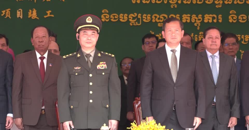 Cambodia's Prime Minister opens newly expanded Chinese-developed Ream naval base