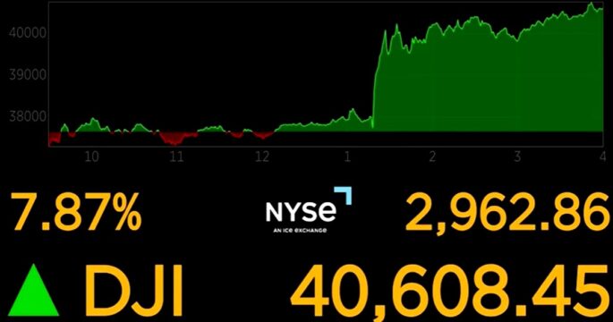 Wall Street leaps after Trump announces 90-day tariff pause