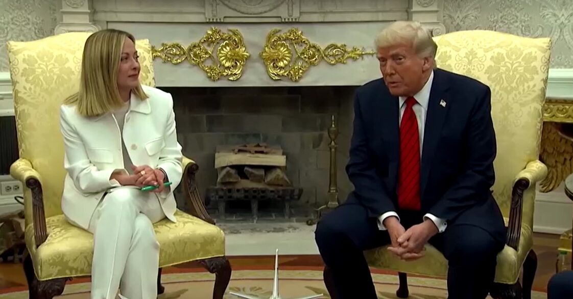 Trump and Italian PM in White House