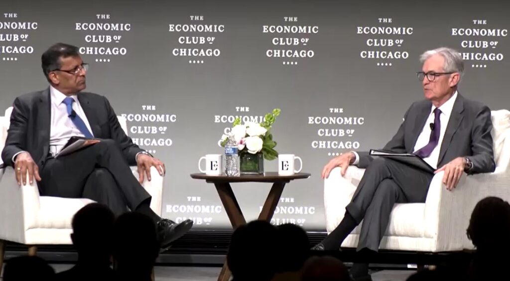 Powell says Fed in wait-and-see mode