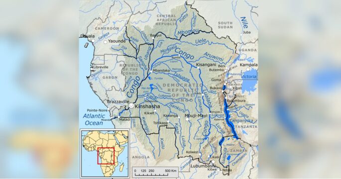 Congo basin map