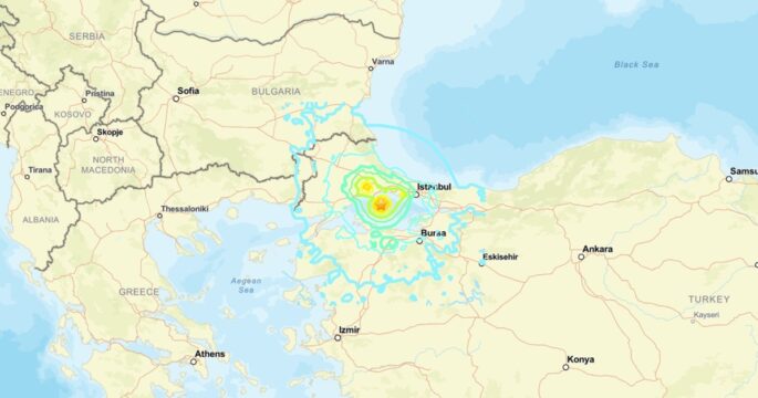 6.2 quake hits Istanbul, Turkiye cr.USGS
