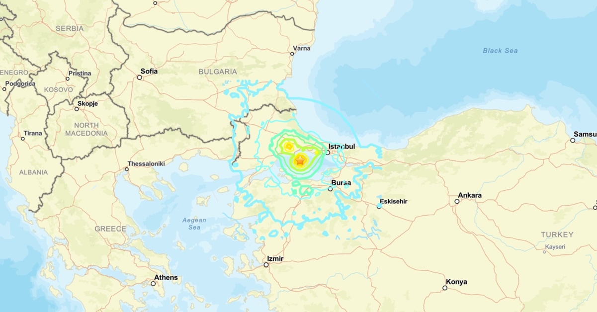 6.2 quake hits Istanbul, Turkiye cr.USGS