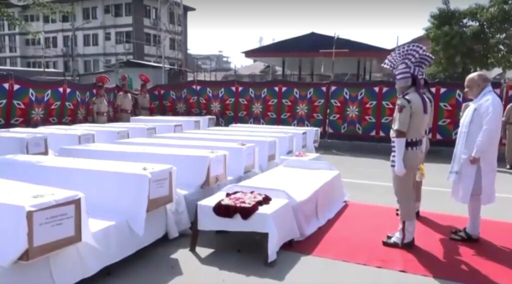 Funeral for victims of militant attack in Kashmir
