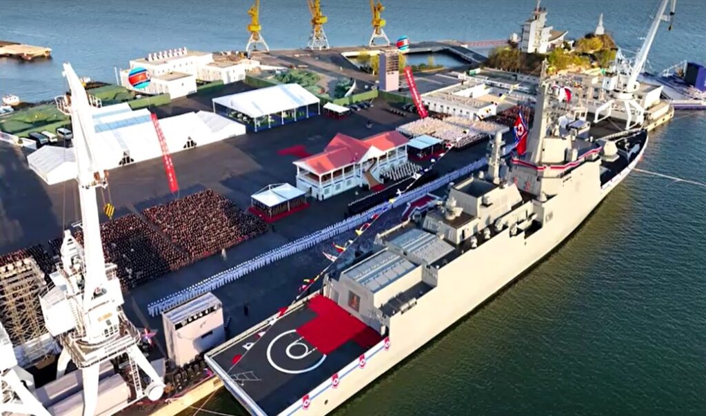 North Korea launches new 5,000-tonne warship