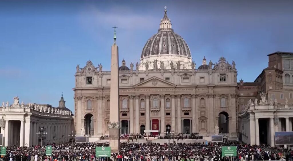 St Peter's Dome ahead of Pope's funeral