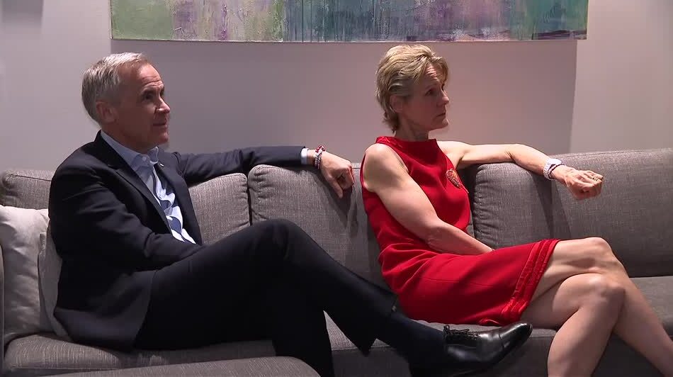 Canada's PM Carney watches election results coming in