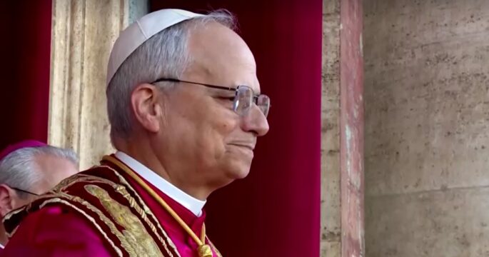 Pope Leo XIV in first public appearance