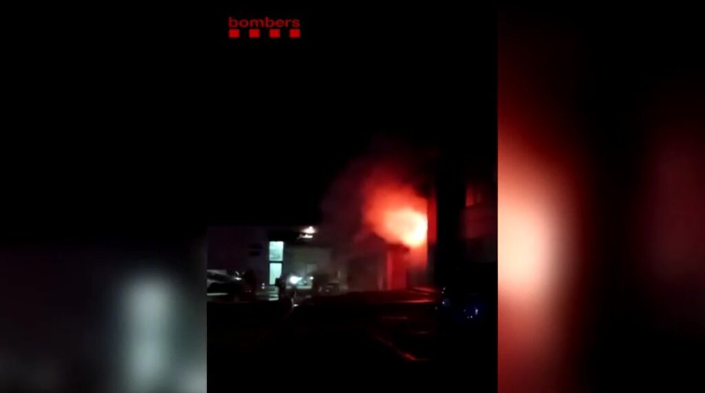 fire at chemical plant in Spain