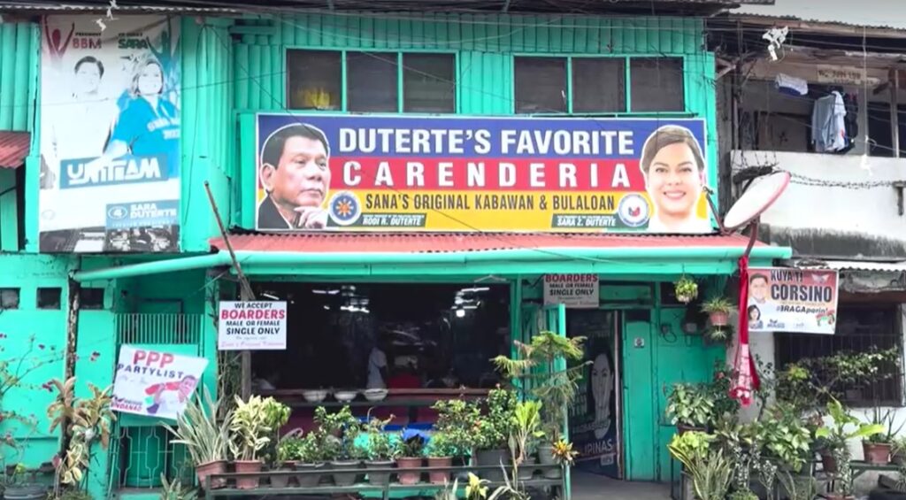 sign show supporting for Duterte and daughter