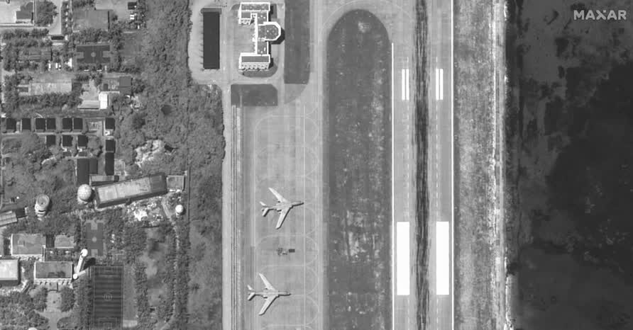 Satellite images show H-6 bombers on runway on Woody Island in the Paracel Archipelago