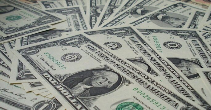 US dollar banknotes
