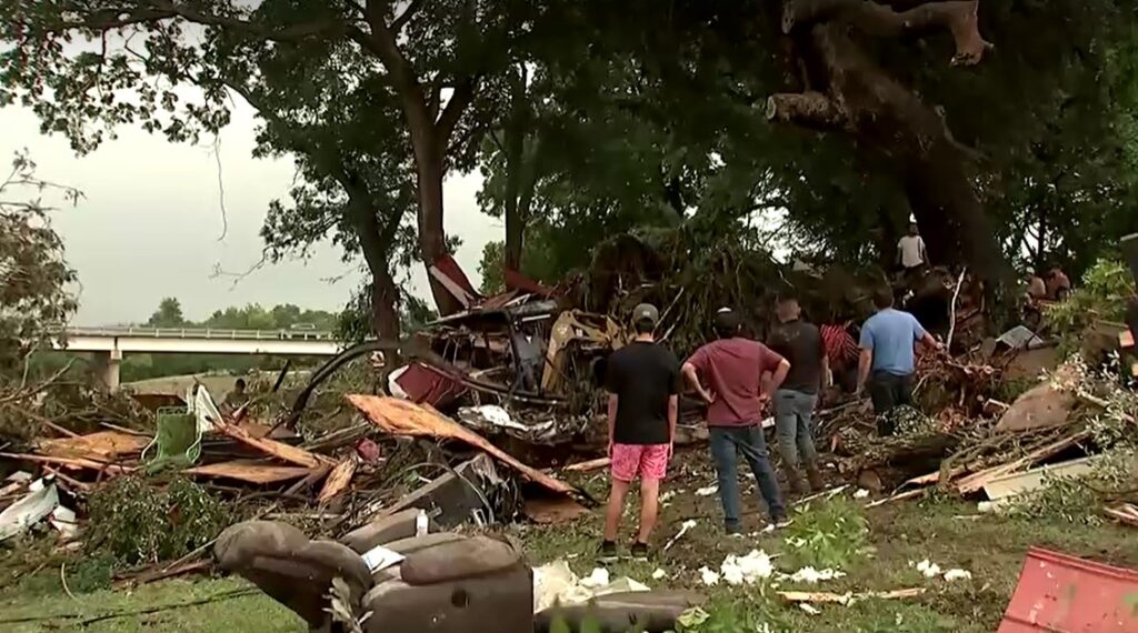 Damages from Texas flooding