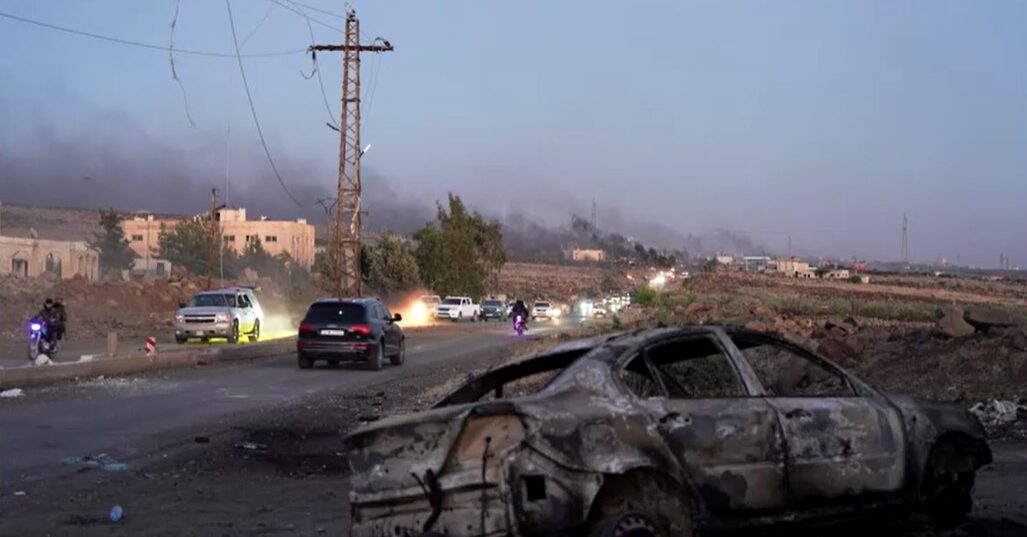 damages from violence in southern Syria