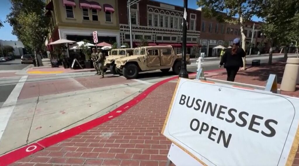 National Guards members deployed in California June 2025