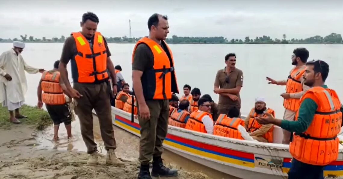 Several villages hit by flood water in Pakistan’s Punjab province evacuate