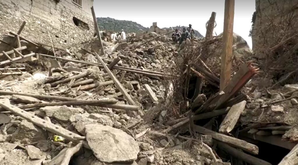 damages from earthquake in Afghanistan